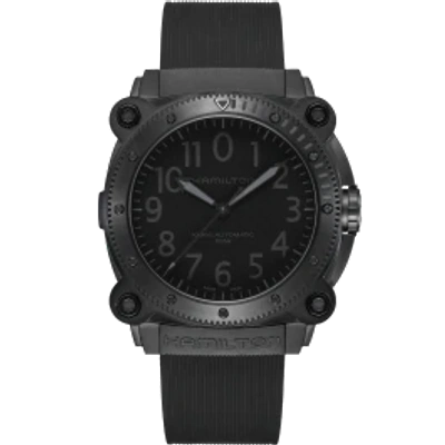 Hamilton Khaki Navy Belowzero Auto Titanium In Schwarz