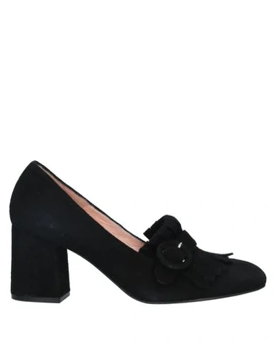 Shop Anna F. Loafers In Black