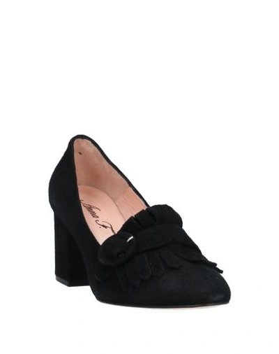 Shop Anna F. Loafers In Black