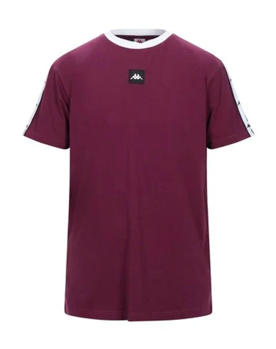 Shop Kappa Man T-shirt Purple Size Xxl Cotton