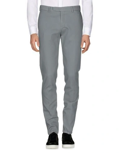Shop Boglioli Man Pants Grey Size 40 Cotton, Elastane