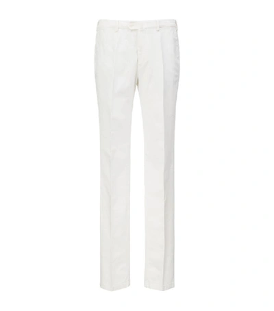 Shop Loro Piana Pantaflat Trousers In White