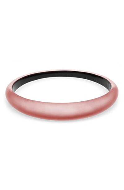 Shop Alexis Bittar Skinny Tapered Bangle In Rose