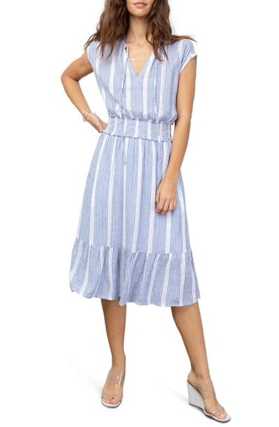 Shop Rails Ashlyn Stripe Linen Blend Dress In Levanzo Stripe