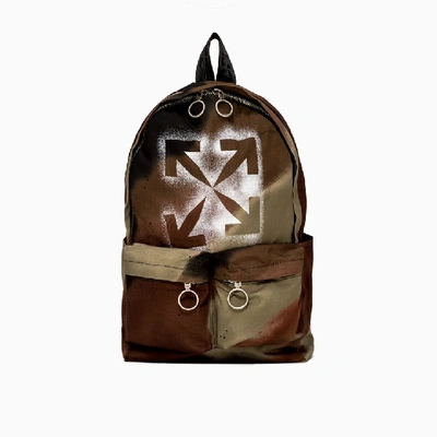 Shop Off-white Stencil Camo Backpack Omnb003e20fab003 In 6060