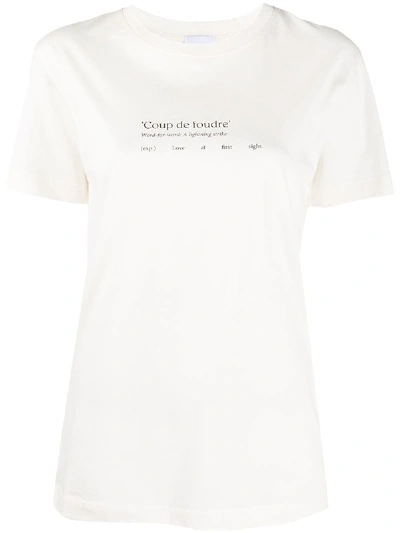Shop Patou Cotton T-shirt In White