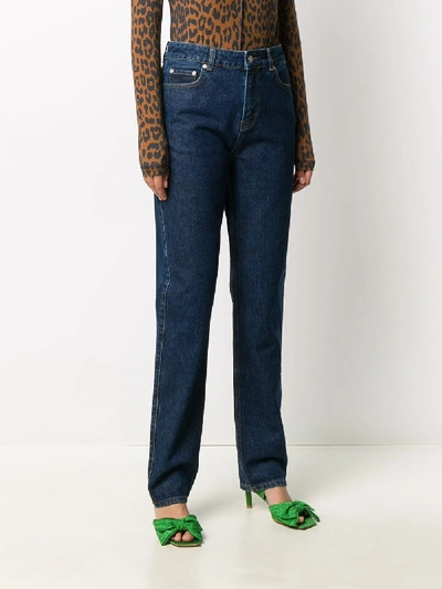 Shop Ganni Denim Jeans In Blue