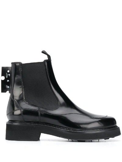 Shop Off-white Leather Chealsea Boots