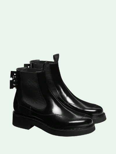 Shop Off-white Leather Chealsea Boots