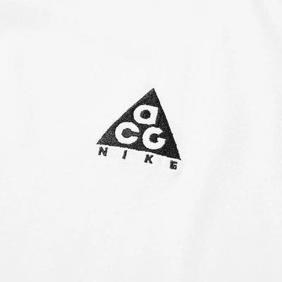 Shop Nike Acg Logo Tee In White