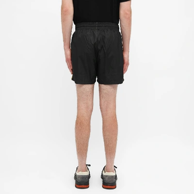 Shop Gucci Taped Detail Swim Short In Black