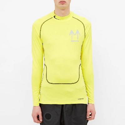 Nike X Off-white Long Sleeve Running Top In Yellow | ModeSens
