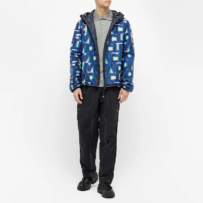 Shop Moncler Grenoble Cillian Logo Jacket In Blue