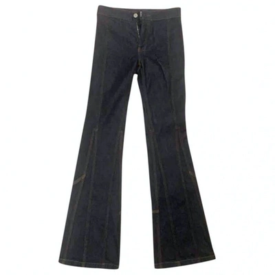 Pre-owned Givenchy Blue Cotton Jeans