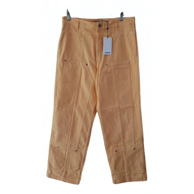 Pre-owned Jacquemus Orange Cotton Trousers