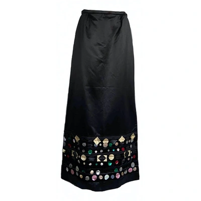 Pre-owned Christian Lacroix Black Cotton Skirt