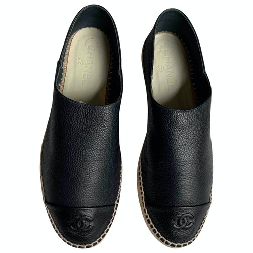 chanel espadrilles navy