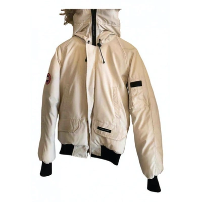 Pre-owned Canada Goose Chilliwack White Cotton Jacket