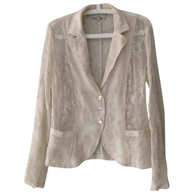 Pre-owned Essentiel Antwerp Ecru Silk Jacket