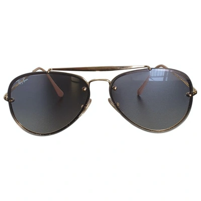 Pre-owned Ray Ban Gold Metal Sunglasses