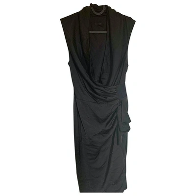 Pre-owned Allsaints Black Silk Dress