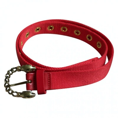 Pre-owned Maje Red Cloth Belt