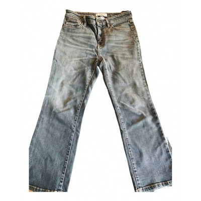 Pre-owned Max Mara Straight Jeans In Grey