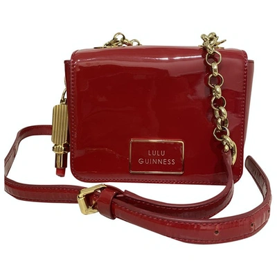 Pre-owned Lulu Guinness Red Patent Leather Handbag