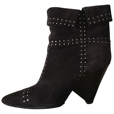 Pre-owned Isabel Marant Black Suede Ankle Boots