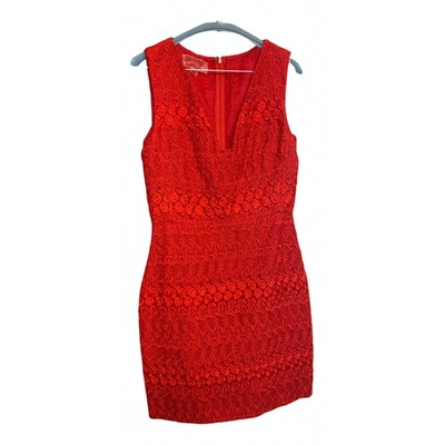 Pre-owned Giambattista Valli Red Lace Dress