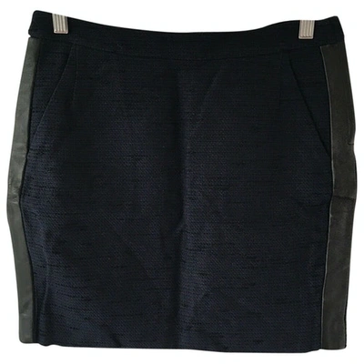 Pre-owned Claudie Pierlot Blue Linen Skirt