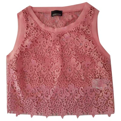 Pre-owned Ermanno Scervino Pink Cotton  Top