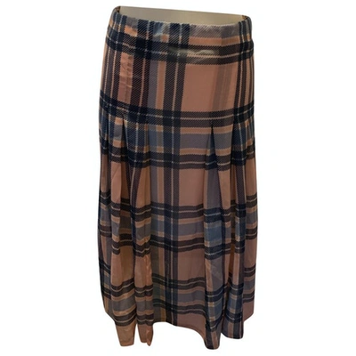 Pre-owned Topshop Mid-length Skirt In Multicolour