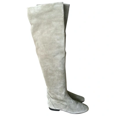 Pre-owned Isabel Marant Khaki Suede Boots