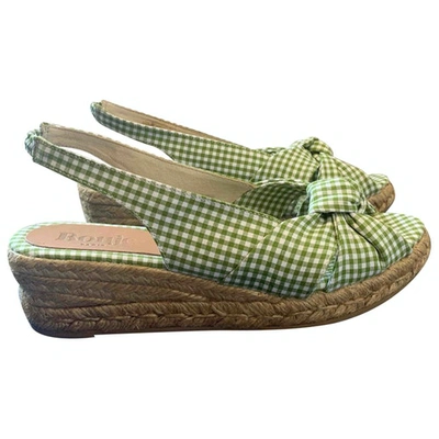 Pre-owned Rouje Spring Summer 2020 Green Cloth Espadrilles