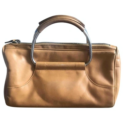 Pre-owned Sigerson Morrison Leather Handbag In Camel