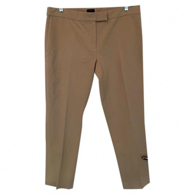 Pre-owned Joseph Beige Cotton Trousers