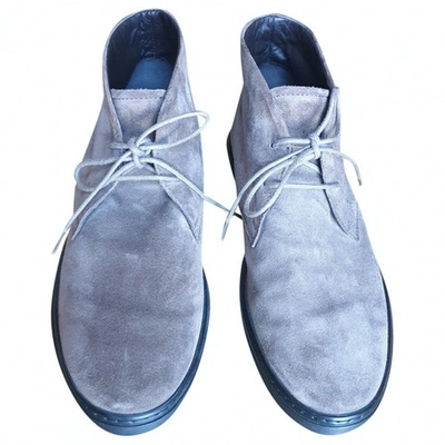 Pre-owned Tod's Grey Suede Boots
