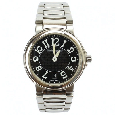 Pre-owned Frederique Constant Black Steel Watch