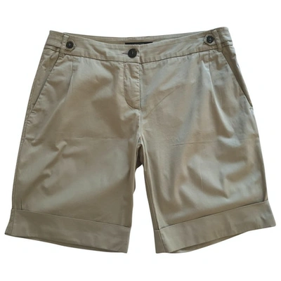 Pre-owned Max Mara Beige Cotton Shorts
