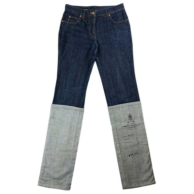 Pre-owned Jean Paul Gaultier Navy Denim - Jeans Jeans