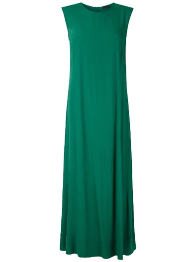 Shop Osklen Panelled Loose Dress In Green