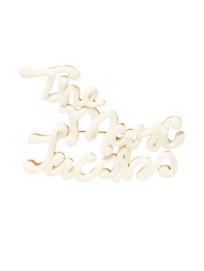 Shop Marc Jacobs The Cake Icing Brooch In White