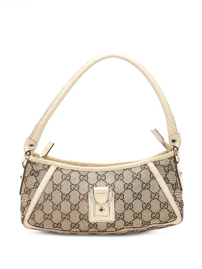 Pre-owned Gucci Abbey Pochette Shoulder Bag In Neutrals