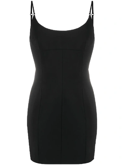 Shop Alexander Wang Fitted Slip Dress In Black