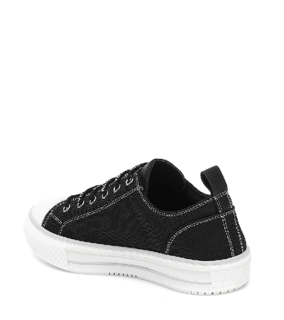Shop Valentino Giggies Canvas Sneakers In Black