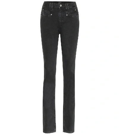 Shop Isabel Marant Nominic High-rise Jeans In Black