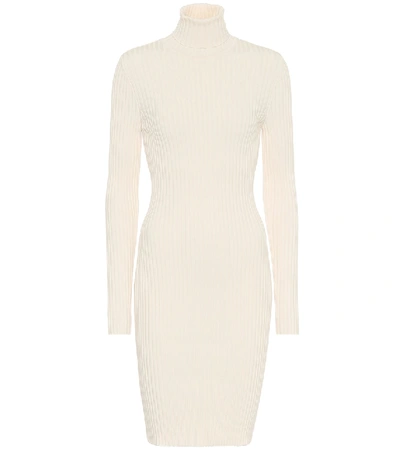 Shop Wolford Wool-blend Minidress In White