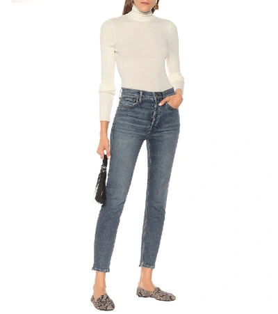 Wolford Merino Wool Turtleneck Sweater In White