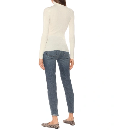 Wolford Merino Wool Turtleneck Sweater In White